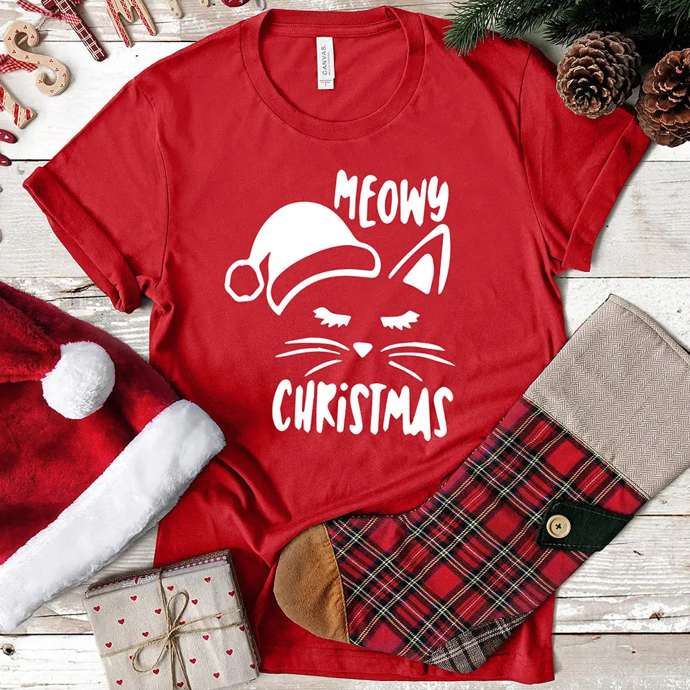 Meowy Christmas cat lovers DTF Transfer