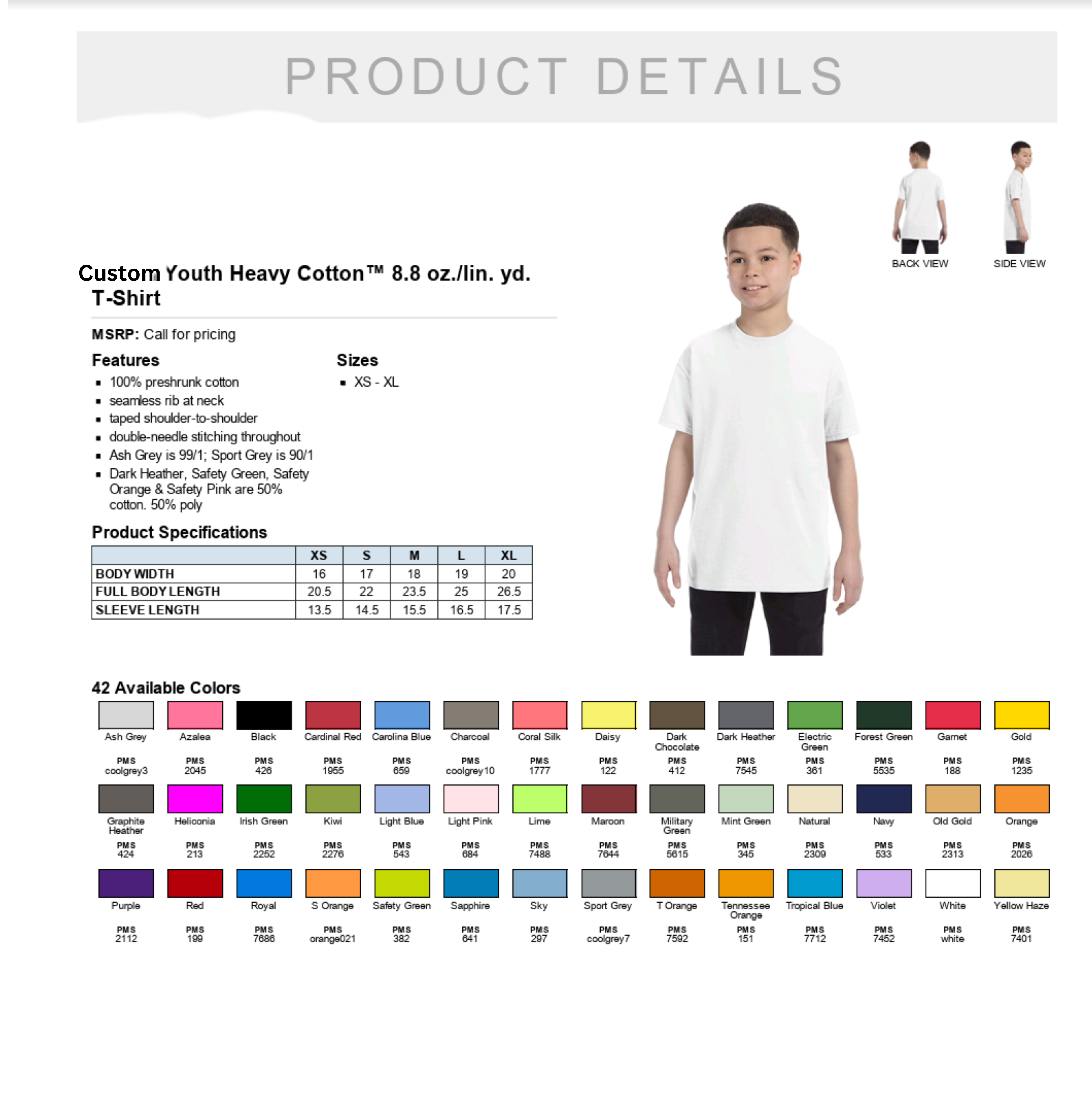 Youth Custom T-Shirt with DTF Print | Soft Cotton Kids Tee | Personalized Design